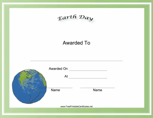 Earth Day Holiday