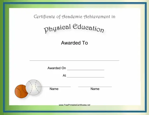 Physical Education Academic