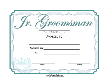 Wedding Junior Groomsman