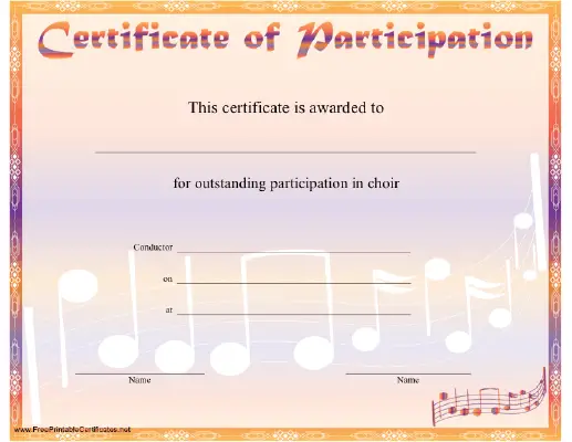 Choir Participation