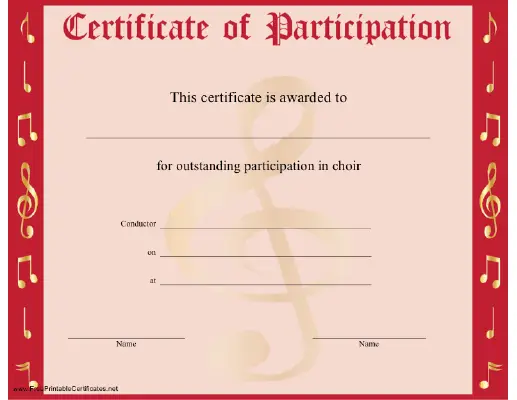 Choir Participation