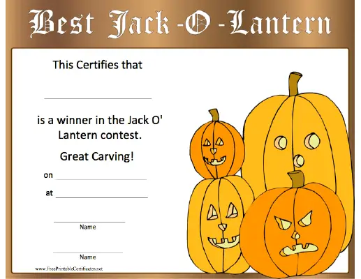 Halloween Best Jack-o-Lantern