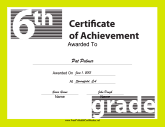 6th Grade Achievement