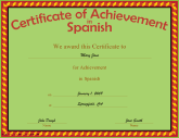 Achievement in Spanish