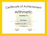 Arithmetic Achievement