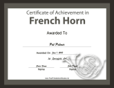French Horn Instrumental Music