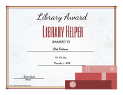 Library Award Library Helper