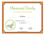 Mammal Study Badge