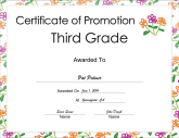 Third Grade Promotion