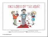 Employee of the Hour Certificate (male)
