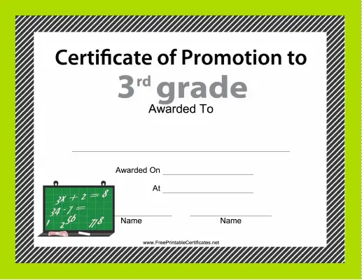 3rd Grade Promotion