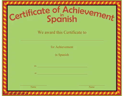 Achievement in Spanish