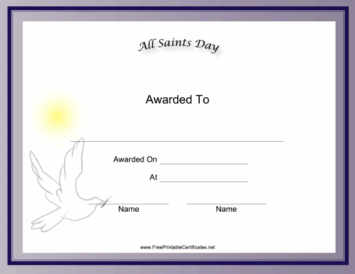 All Saints Day Holiday