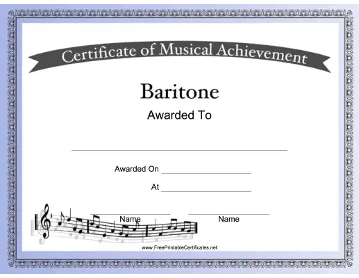 Baritone Vocal Music