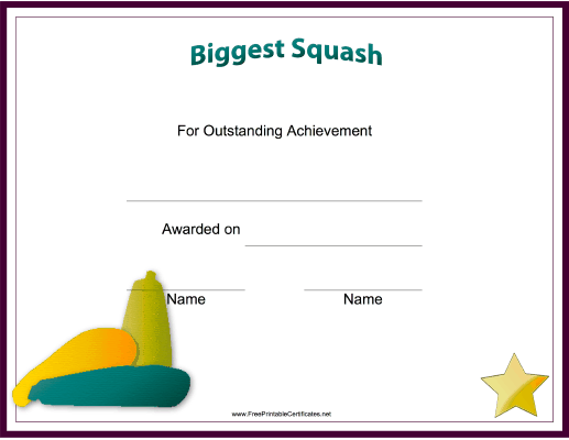 Biggest Squash