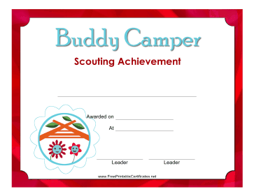 Buddy Camper Badge