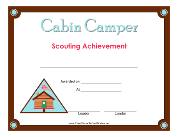 Cabin Camper Badge