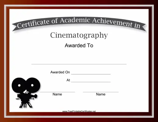 Cinematography Academic