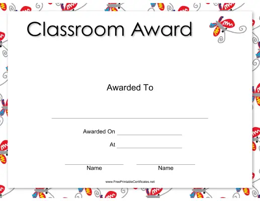 Classroom Award