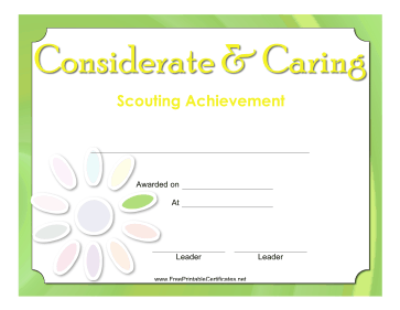 Considerate And Caring Badge