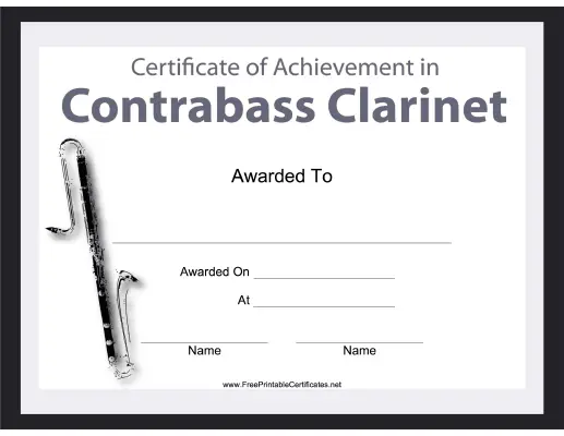 Contrabass Clarinet Instrumental Music