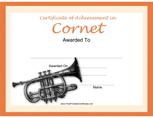 Cornet Instrumental Music