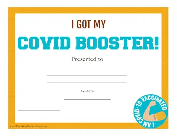 Covid-19 Booster Award