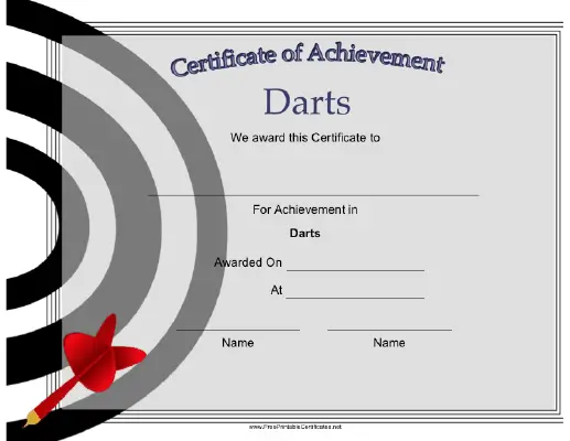 Darts Achievement
