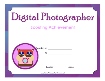 Digital Photographer Badge