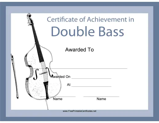 Double Bass Instrumental Music