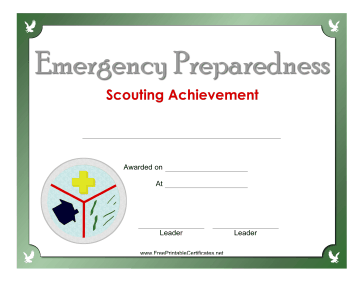 Emergency Preparedness Badge