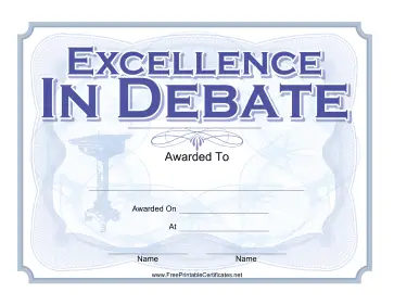 Excellence In Debate
