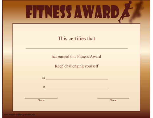Fitness Award