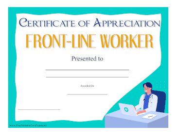 Front-Line Worker Award