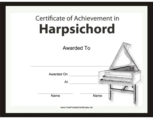 Harpsichord Instrumental Music