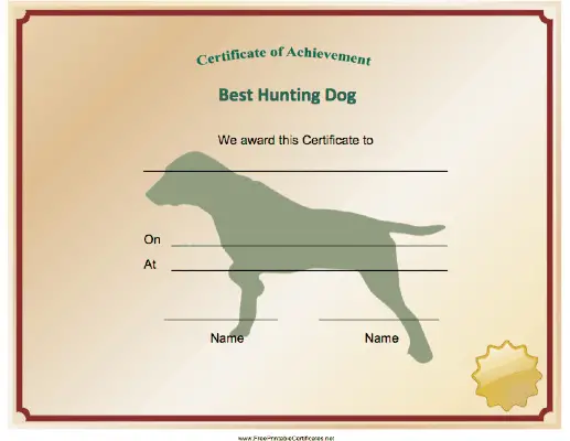 Hunting Dog Achievement