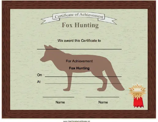 Hunting Fox Achievement