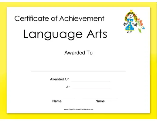 Language Arts Achievement
