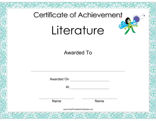 Literature Achievement