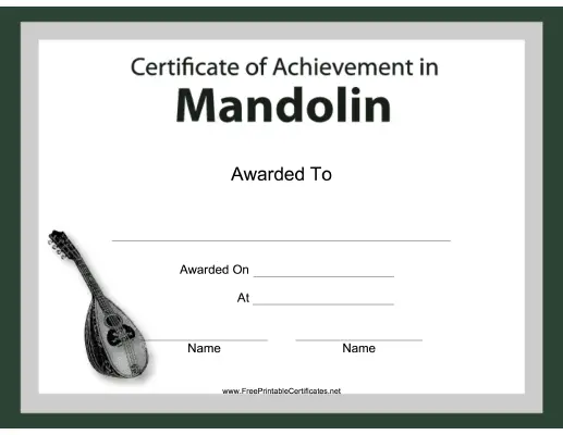 Mandolin Instrumental Music