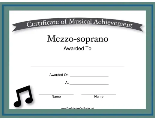 Mezzo-Soprano Vocal Music