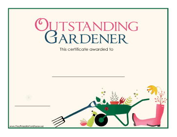 Outstanding Gardener Award