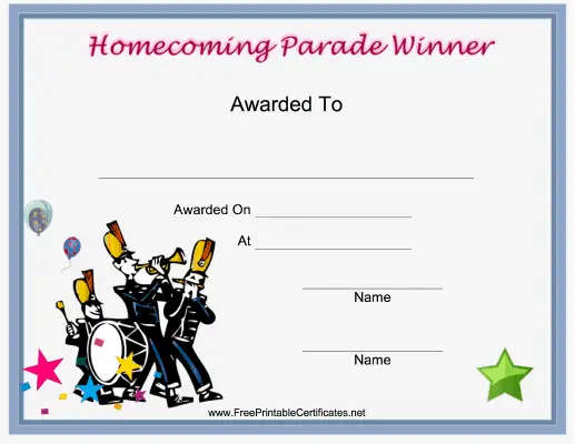 Parade Homecoming