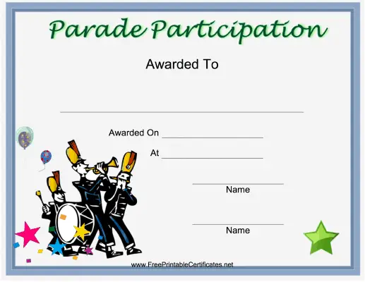 Parade Participation