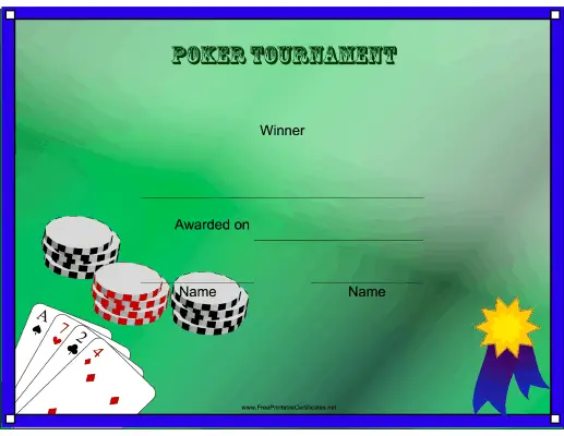 Poker Tournament Winner