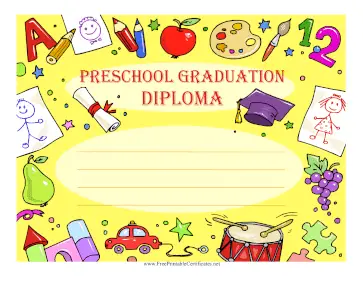 Preschool Graduation Diploma