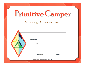 Primitive Camper Badge