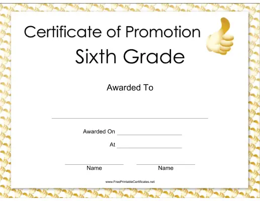 Sixth Grade Promotion