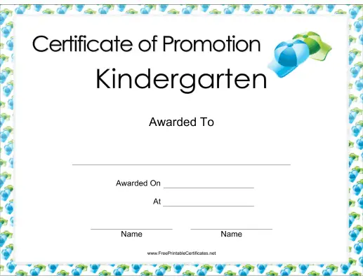 Kindergarten Promotion