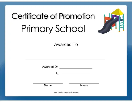 Primary School Promotion